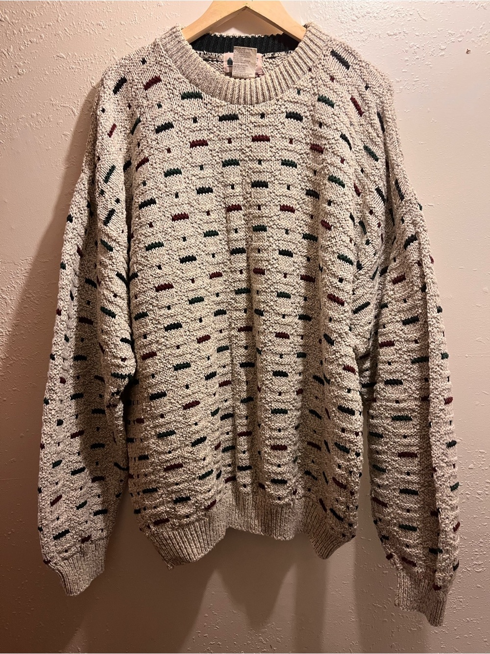 Northwest Territory Knit Sweater 100% Cotton Men’s Size XL